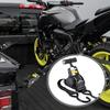 2 Stück Automatische Einziehbare Ratsche Zurrgurte 1500lbs 3,3m Heavy Duty Gepolsterter Griff Sichere Ladung Motorrad Gepäck