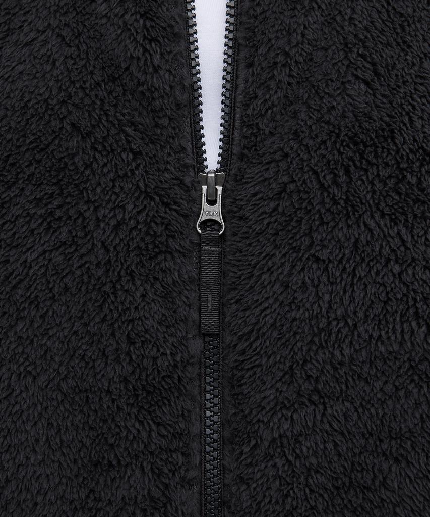 Musinsa Standard Woman Women'S Shaggy Fleece Zip-Up Jacket [Black]