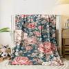 Vintage Floral Blanket bedroom Blanket for Livingroom Couch lunch break Soft throw for Friend's festival Gift