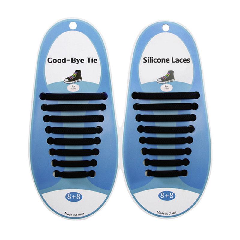 Silicone World Silicone Elastic Shoelaces Unisex Athletic No Tie Shoe Lace All Sneakers Fit Quick Shoe Lace For Adults Kids