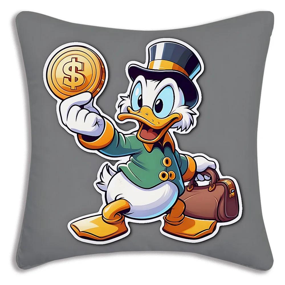 Hot Cartoon Anime Donalds Ducks Pillow Covers Cartoon Sofa Decorative Home Printing  Cute Cushion Cover