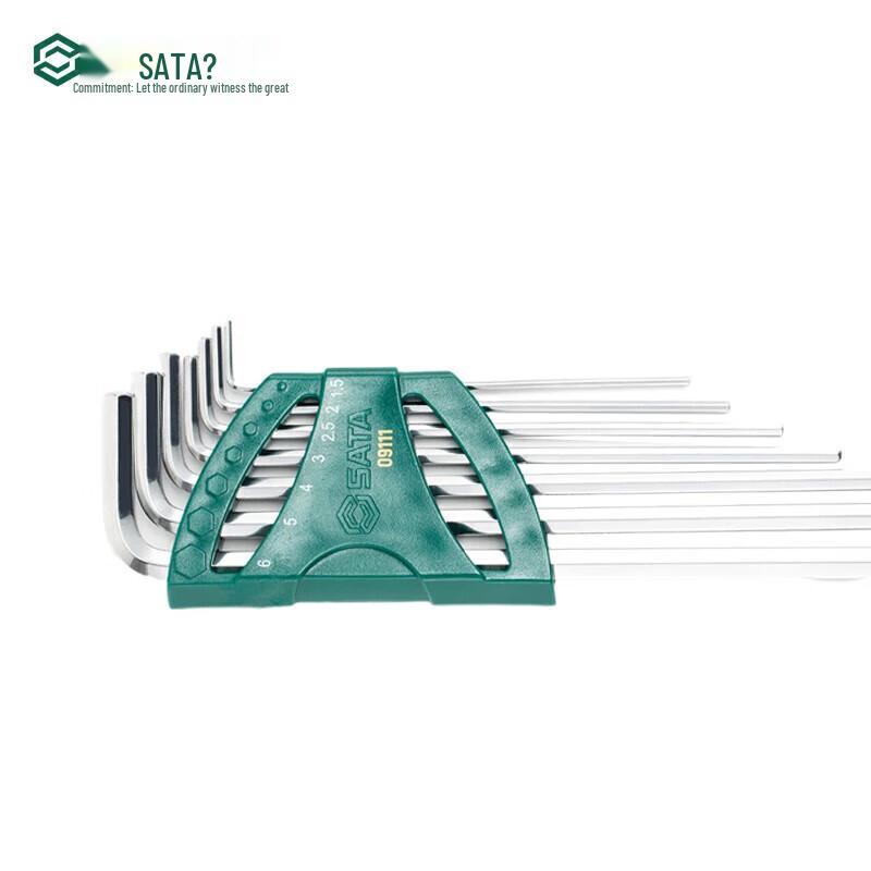 SATA 7-Piece Extra-Long Hex Key Wrench Set