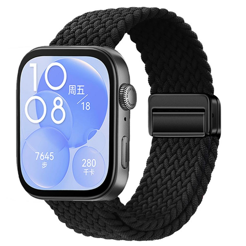 Nylon Braided Strap for Huawei Watch Fit 3/4/4 Pro Magnetic Adjustable Comfortable Band for Huawei Watch Fit 4/3 Bracelet Belt