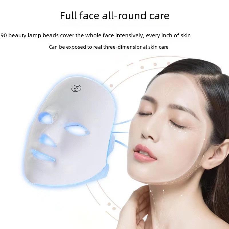 Colorful LED Light Therapy Beauty Mask for Home Rejuvenation