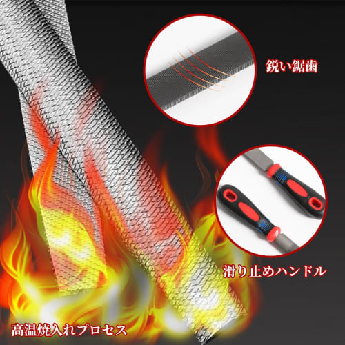 Kasanidika 3-Piece Metalworking File Set, Metal Bar Files for Grinding, Deburring, Roughing, Sanding, Woodworking, Ironworking, Metalworking, DIY Poli