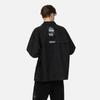 Giacca da Uomo Fukushin Evisu con Logo a Lettere Ricamato Monopetto Nero 2ESGNM3SJ750BZCT