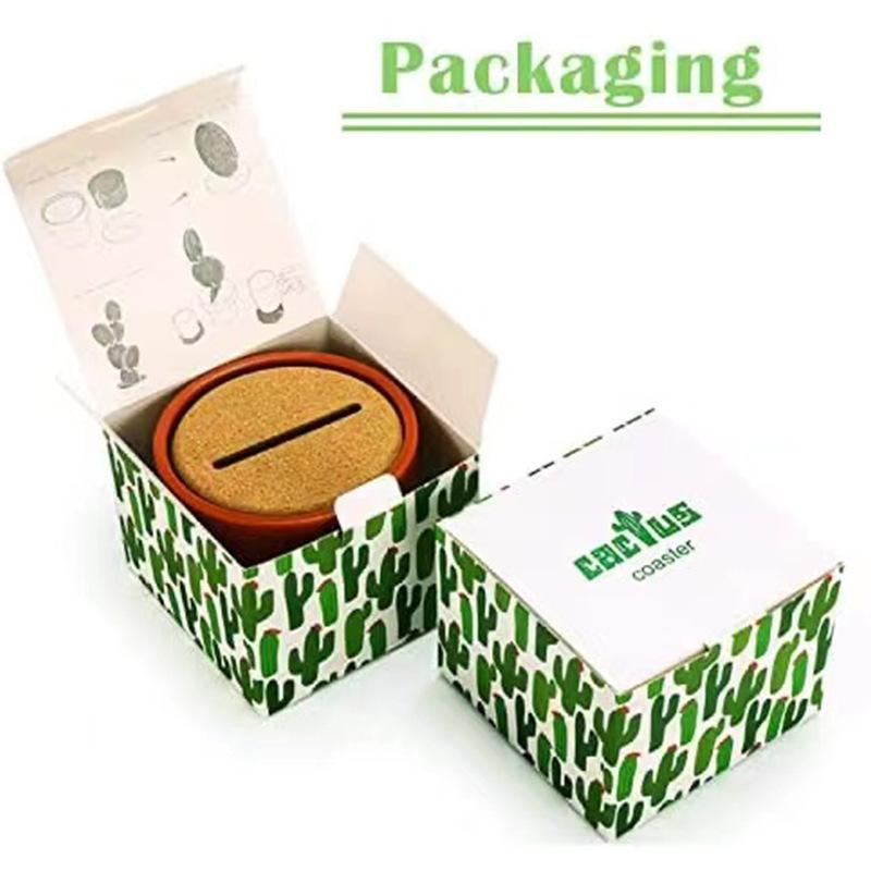 Eco-friendly Non-slip Cactus Coaster: DIY Heat-Resistant Tea Mat & Multi-functional Home Ornament