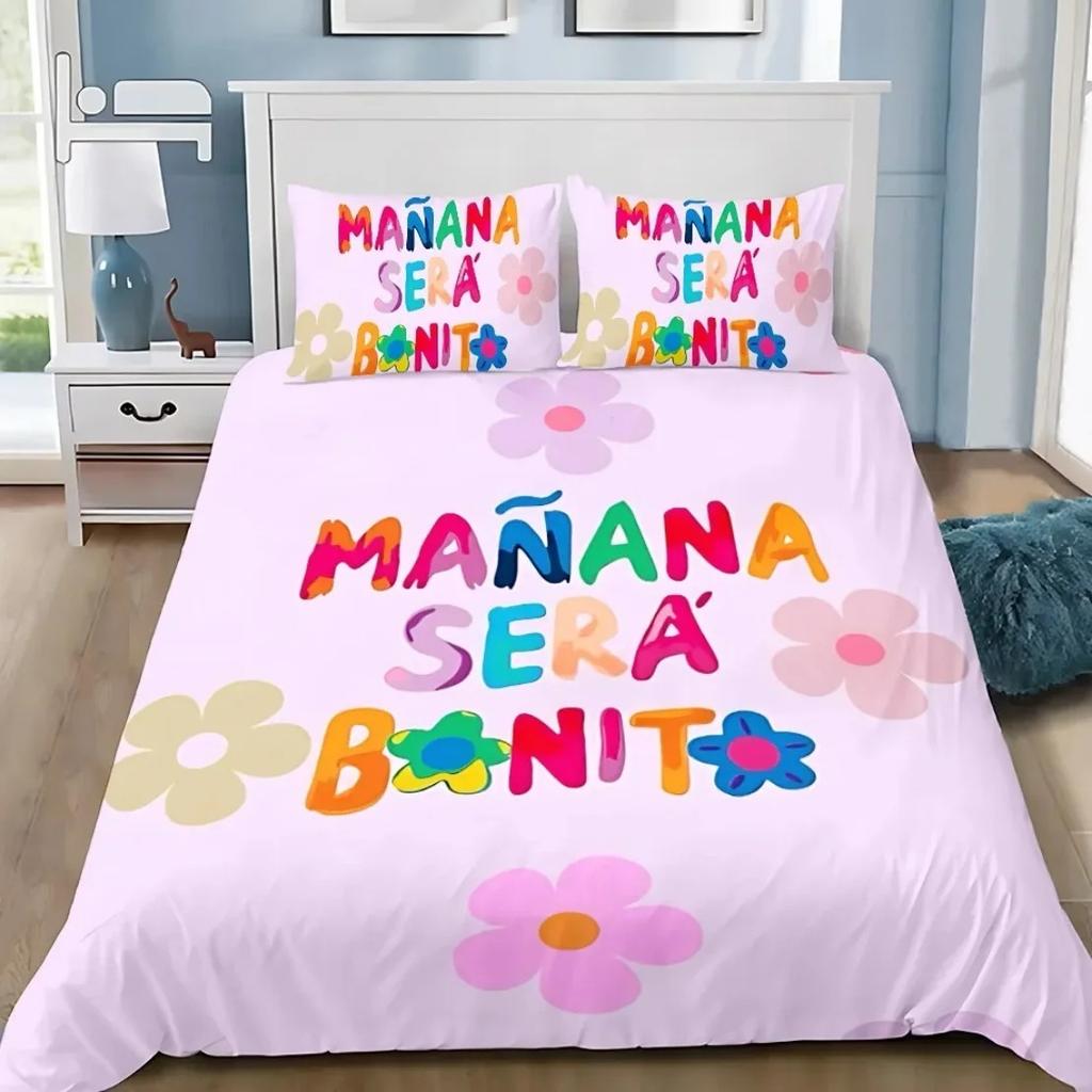 Sexy Karol G Bettbezug Kissenbezug Neues Album Manana Bettwäsche-Set Sänger Ganzjahres-Bettdecke Teenager Einzelbett Doppelbett Queen King