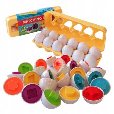 Eier Bildung Puzzle Sortierer Form und Farbe zuordnen Montessori