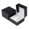 Black Plastic Single Slot Watch Bracelet Case Wristwatch Box Gift Organizer