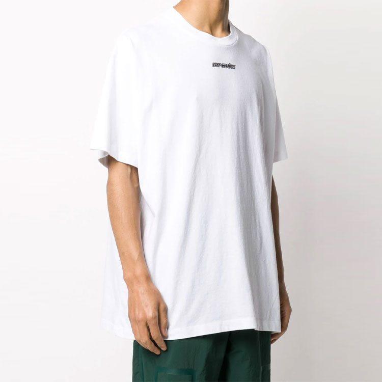 OFF WHITE Marker Blue Arrows Oversized Tee OMAA038E20JER0020145
