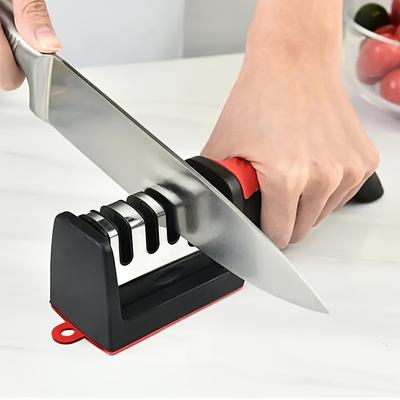 Effortlessly Knife Sharpener 4/3-Stage Professional Kitchen Sharpening Stone Tungsten Diamond Ceramic Sharpener Tool Easy To Use