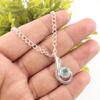 Natural Sky Blue Topaz Gemstone 925 Sterling Silver Jewelry Designer Pendant 1" CP-24-7