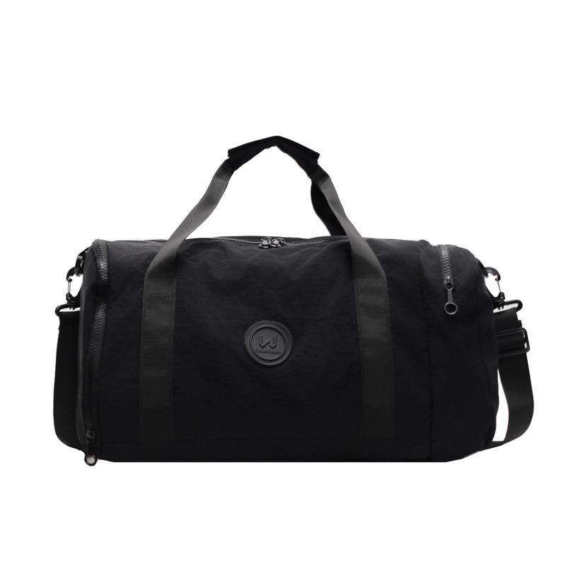 Women's multi-pocket classification design with shoe compartment, hand-held bag, wet and dry separation sports fitness bag, can cover the tie rod