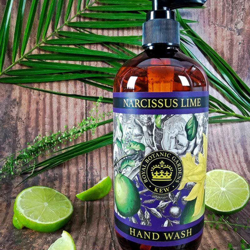KewGardens Narcissus Lime Hand Wash 500 ml black