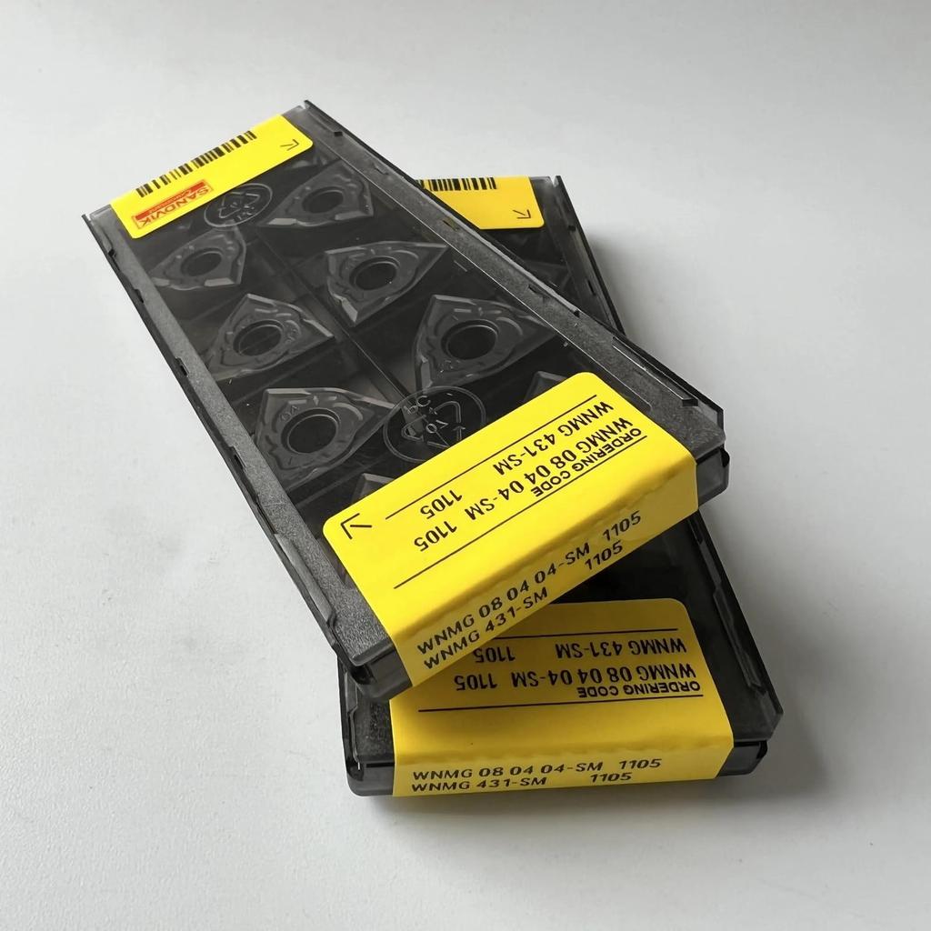 Original Sandvik / WNMG080404-SM 1105 /CNC Lathe Carbide Blade Tool 10 Pcs