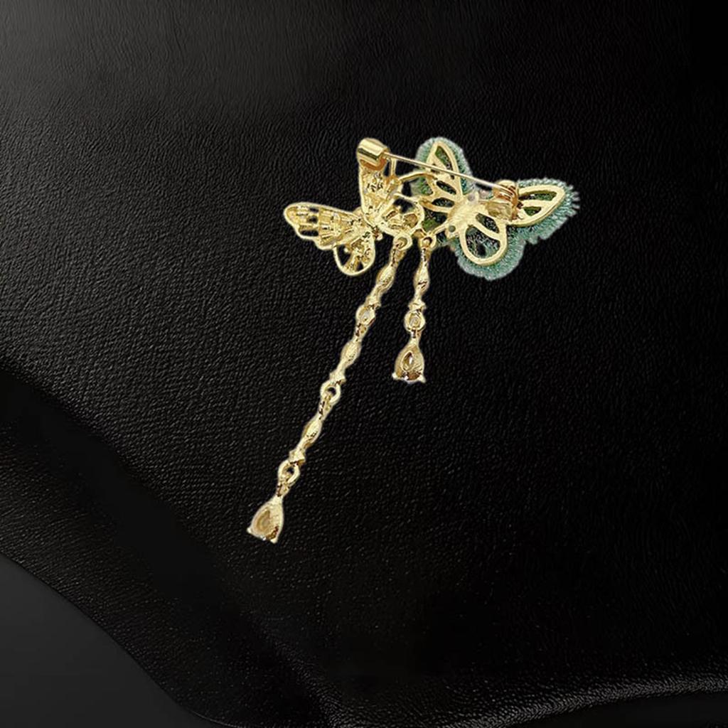 Elegante vergoldete Kristall Tier Brosche Revers Schmuck Geschenk für Frauen und Männer Geburtstag Jubiläum Party Accessoires