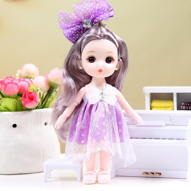 6 Inch Doll Cute Dolls With Dress for Girls Toy Christmas Gift