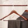 1pc Wooden Clothes Hangers Coat Pant Suit Skit Shirt Rack Wardrobe Wood
