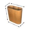 Narrow Wooden Trash Bin Simple Home Wastebasket Small Space Paper Holder Modern Bedroom Storage Dustbin for Bathroom