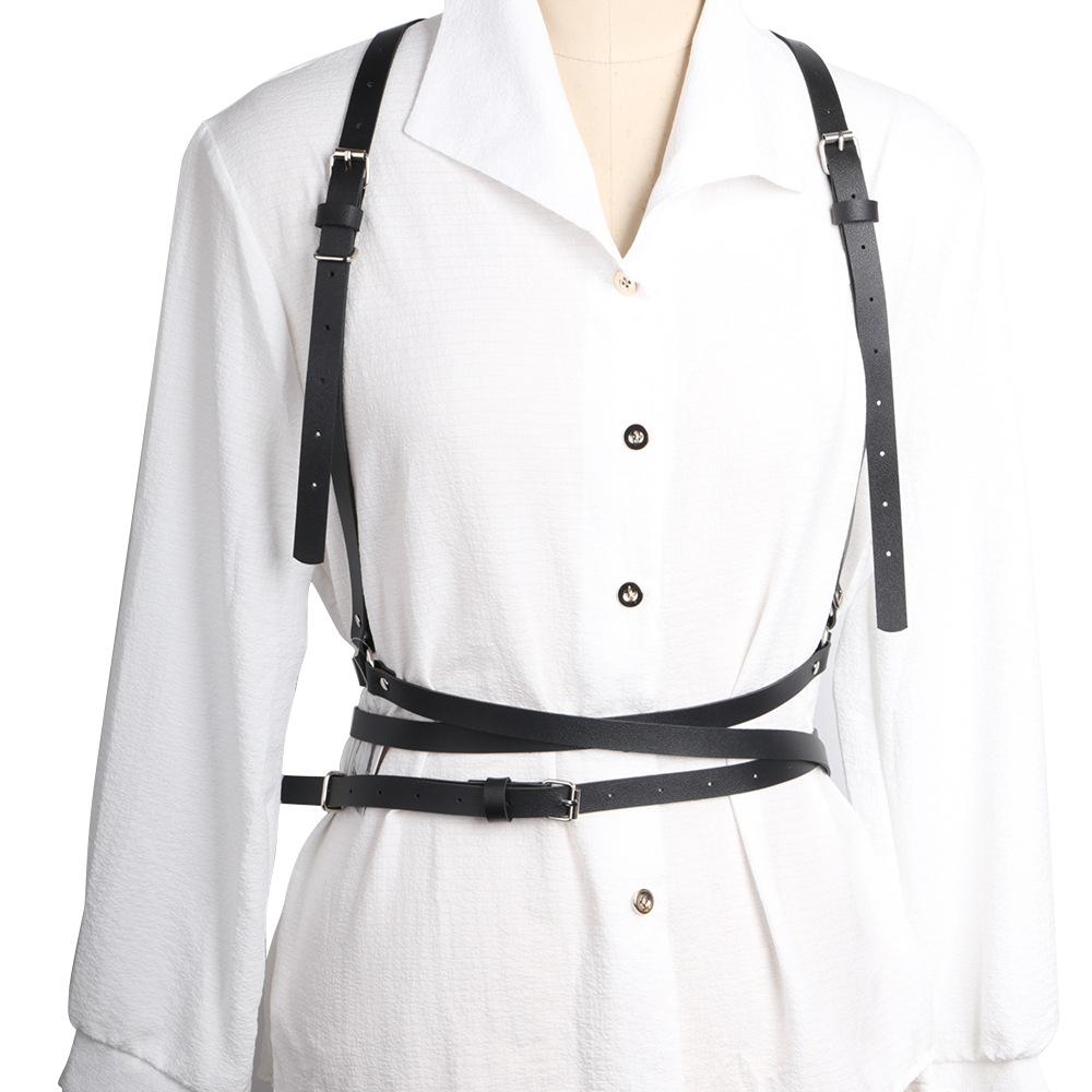 

Обработанный Косплей Реквизит Бинты Персонализированный Пояс-Подвязка Интегрированный Ремень Пояс Лауры чёрный