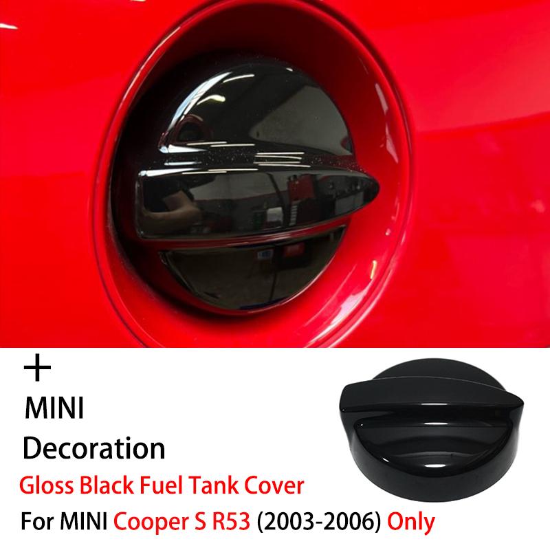 Pentru MINI Cooper S R53 2003-2006 nou-nouț din plastic, stil Ray, capac negru pentru rezervor de combustibil, accesorii auto pentru stilul mașinii