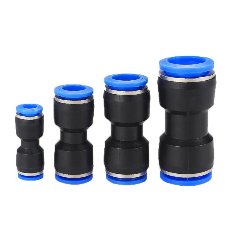 Pu Pneumatic Fittings Plastic Connector PG 4mm 6mm 8mm 10/12/14mm 16mmAir Water Hose Tube Push In Straight Gas Quick Connectors