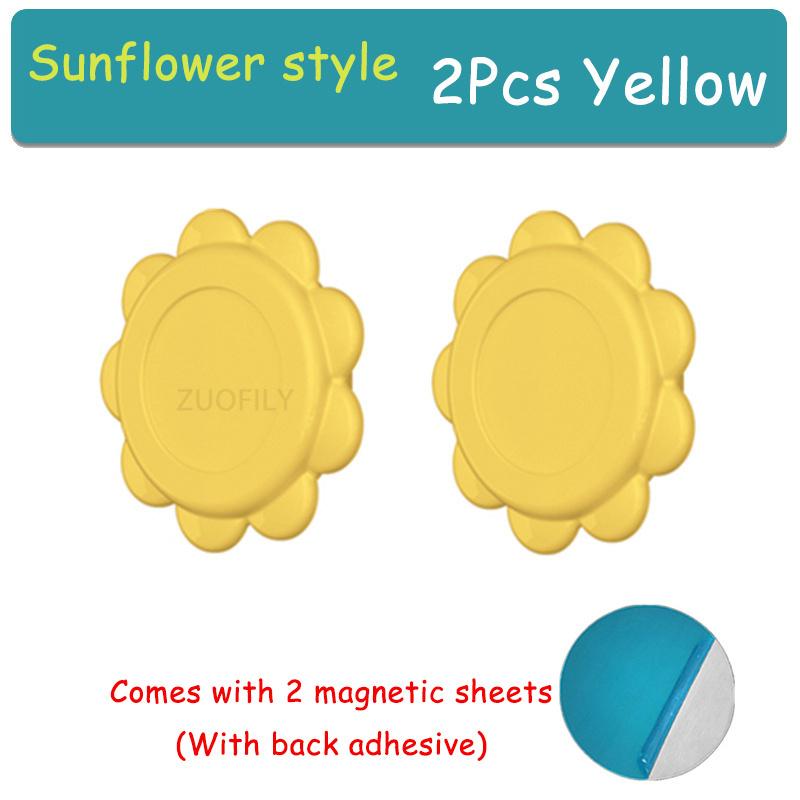 

2/4Pcs Round Magnetic Hooks Wall Mount Strong Magnet Holder for Fridge Sticker Remote Control Storage Holder Home Organizer Hook