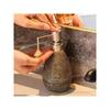 Creative Retro Style Ceramic Push-Type Soap Dispenser With Pump,  Hand Soap Bottle, Suitable For Bathrooms Kitchens And Toilets