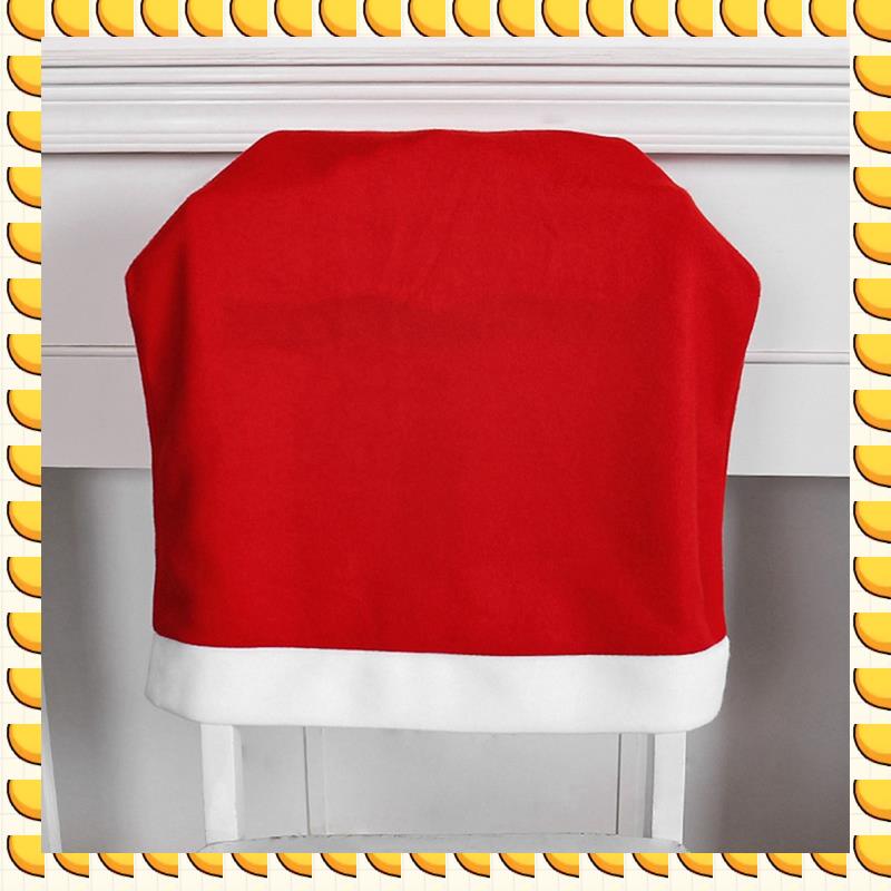 BAAU Santa Hat Chair Cover Christmas Table Decoration Santa Hat Home Decoration Christmas Gifts