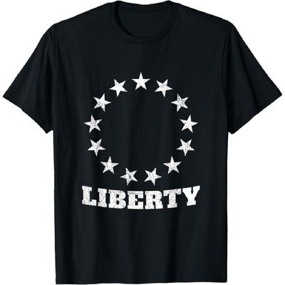 Betsy Ross Leven Vrijheid en het Nastreven van Geluk Vlag T-shirt