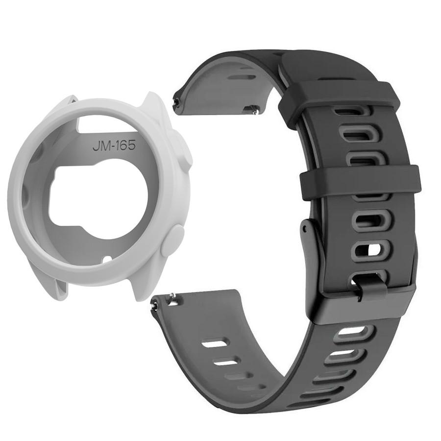 Silikonowe Etui+Pasek Do Garmin Forerunner 165 Miękki Sportowy Pasek do Zegarka Opaska na Nadgarstek Do Garmin Forerunner 165 Pokrowiec Ochronny