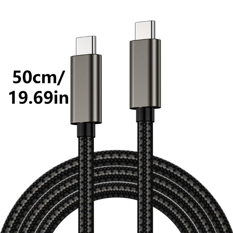 USB 3.2 Type C To Type C Cable 100W Fast Charging Cable 20Gbps Data Rate for Laptops Tablets and Smartphones