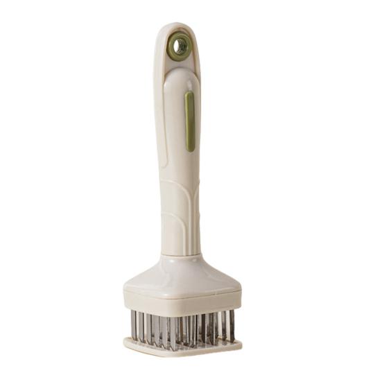 Stainless Steel Meat Tenderizer Hammer Automatic Rebound Meat Tenderizer Tool for Kitchen Family Restaurant Bakery Marinade Absorption Enhancer