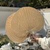 DIY Straw Woven Fans Home Decoration Bamboo Woven Fan Artificial DIY Fan  Cooling Banana Fan