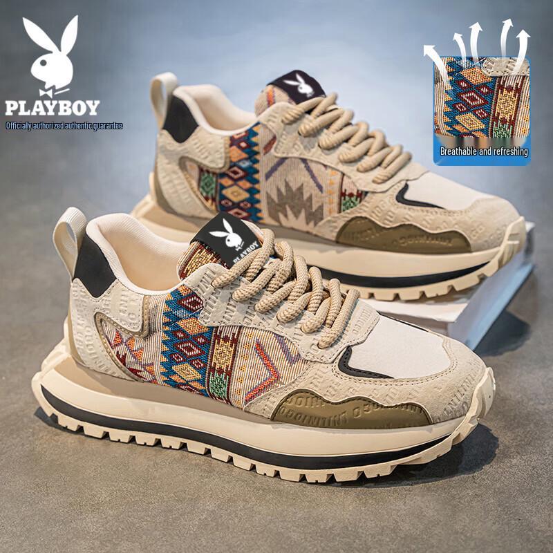 PLAYBOY Men s Casual Chunky & Skate Sneakers 40