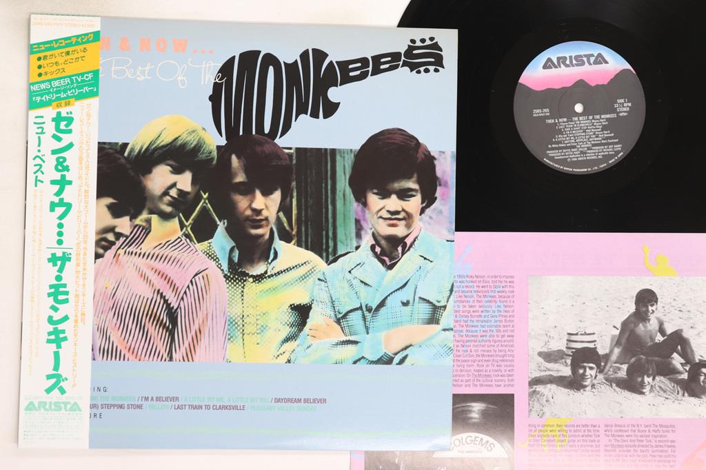 LP Record MONKEES - Then & Now... The Best Of The Monke 25RS265 ARISTA 1986 Japan Obi Rock Used