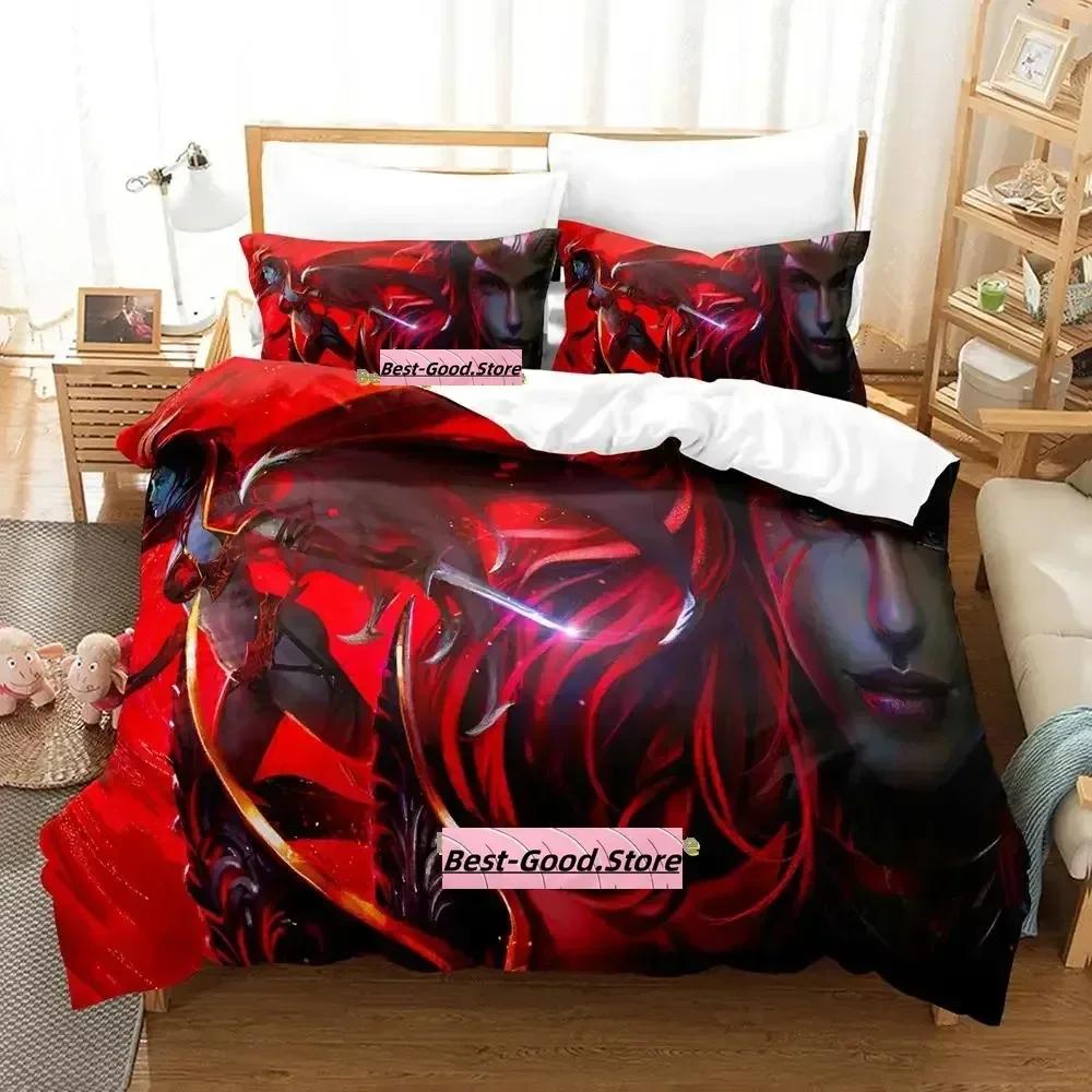 Comforter Personality Demoness Bedding Set Single Twin Full Queen King Size Bed Set Adult Kid Bedroom s Anime Bed