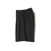 Is Linen Half Banding Bermuda Pants_Black_Unisex