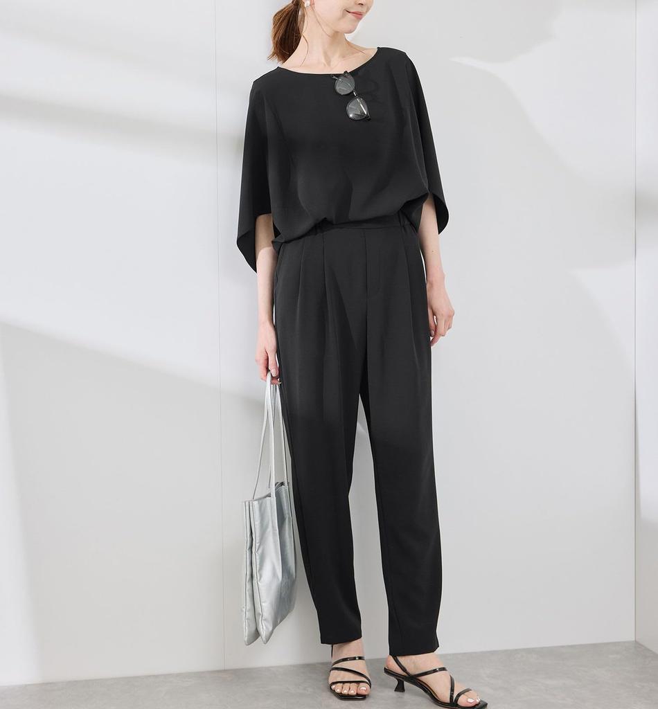 Rope Picnic Easy Care Georgette Compatible GDS15270 Black Maine Size 38 Pants/Set-Up Women's (01)