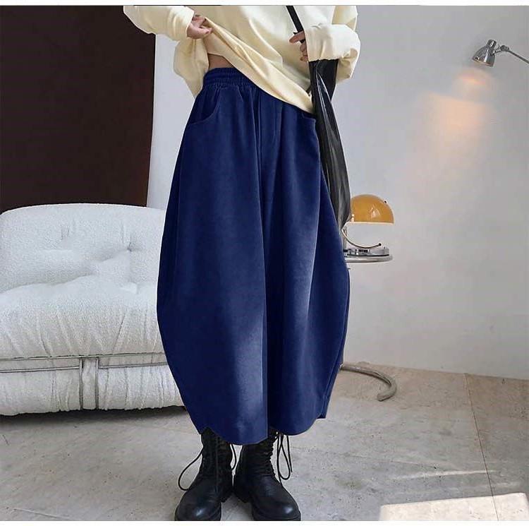 Women's Retro Japanese & Korean Casual Carrot Pants – Versatile Spring/Autumn Wide-Leg Harem Bloomers