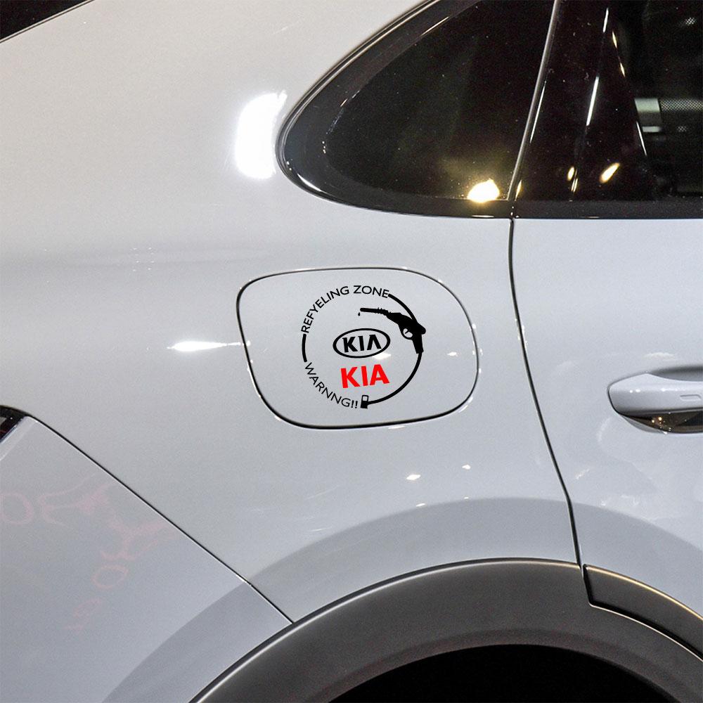 Car Styling Fuel Tank Cap Logo Decal Decor Sticker Auto Exterior Accessories For Kia Sportage Rio K3 K8 Ceed Sorento Soul Cerato Hbkd60