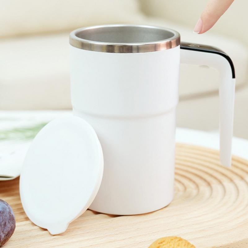 Neuer, über USB wiederaufladbarer automatischer Magnetbecher, elektrischer Kaffee-Selbstmischbecher, IP67 wasserdicht, lebensmittelecht, 380 ml Kaffeebecher für Tee