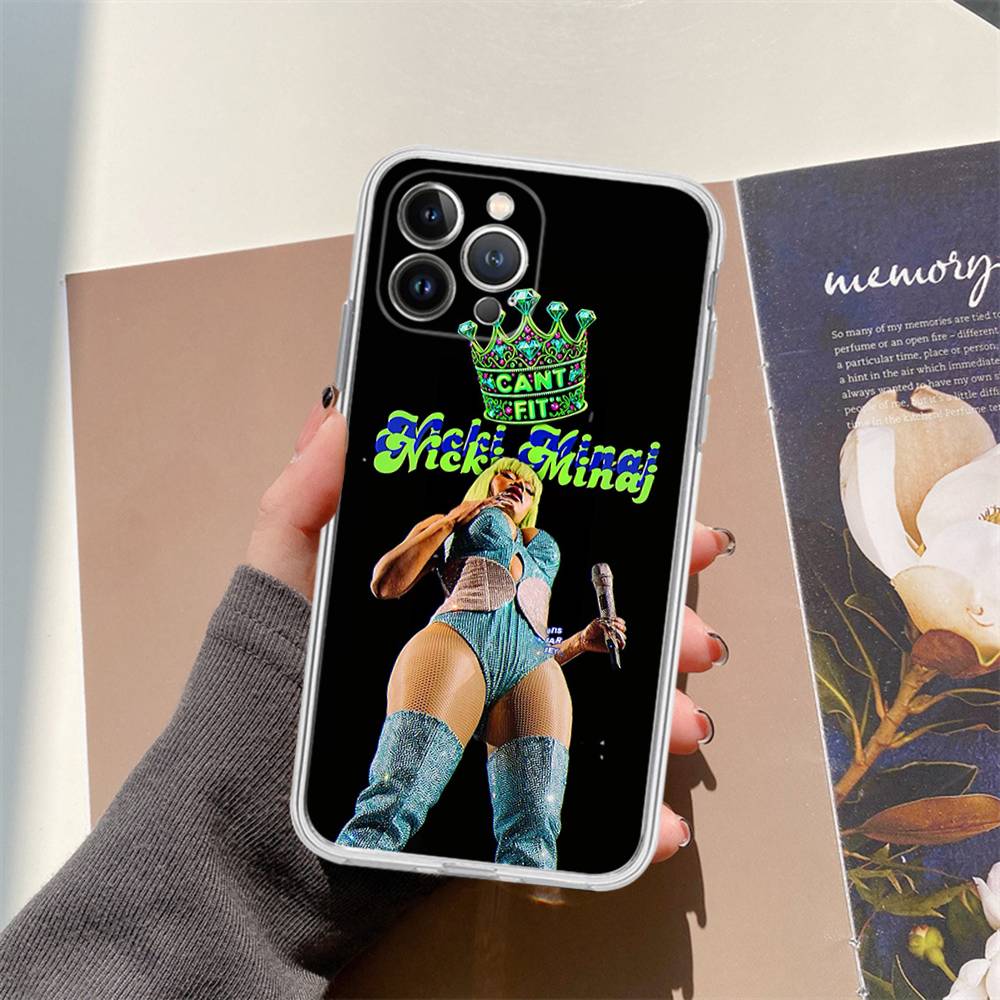 Nicki Minaj Rapper Handyhülle, passend für iPhone 16, 15 Pro Max, iPhone 14, 11, 12 High End, 13 Pro, Silikon