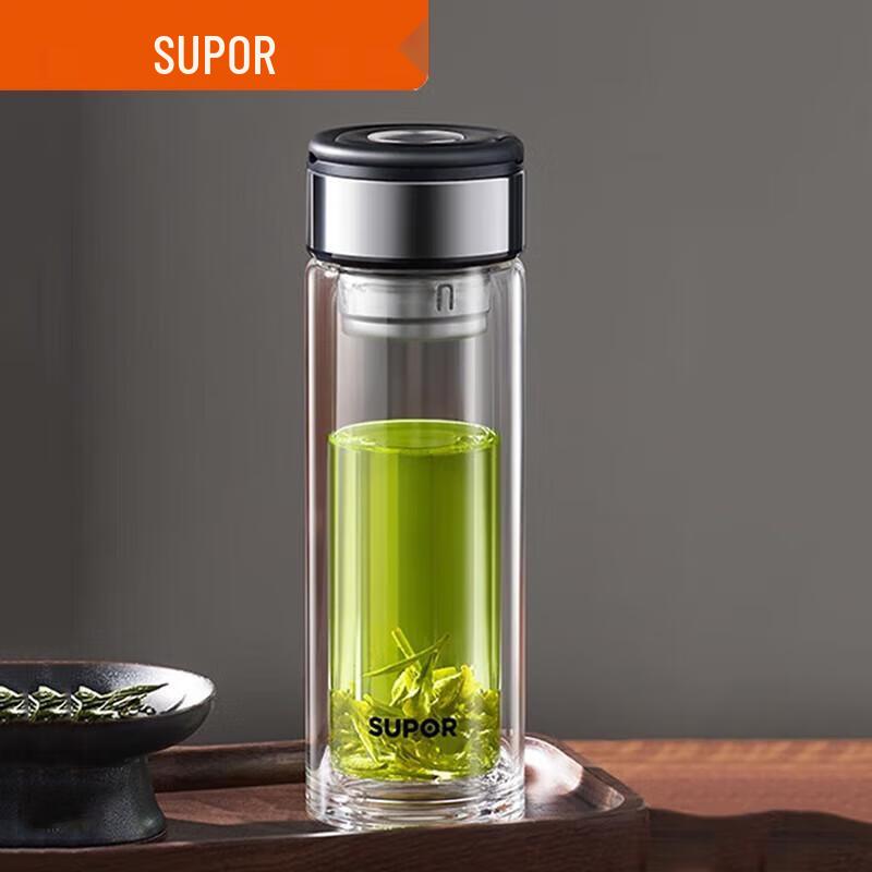 Supor Double-Layer Glass Tea Infuser Cup