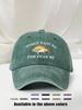 Vasket Baseballcaps med Brodert Fiskedesign Kvinner Vil Ha Meg Fisk Frykter Meg Unisex Avslappet Justerbar Hatt