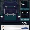 Lightweight Oxford School Backpack for Children Unisex Breathable Dirt Resistant Bookbag with Curved Straps Modern Design