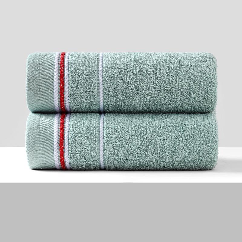 Soft, Absorbent Polyester-Cotton Towels - Thickened for Household Use, Face Wash, and Gifts