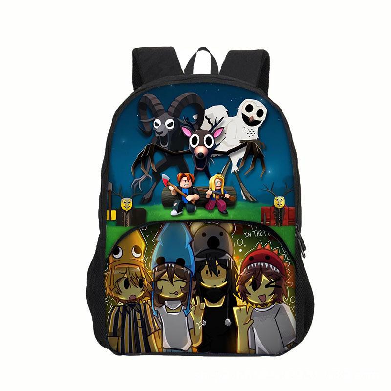 99 Nights In the Forest Children's Game-themed Backpack with Pockets 7330