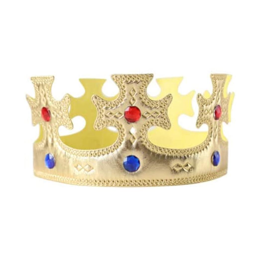 4 szt. Dziecięca Korona Króla na Imprezę Złota Korona na Urodziny Korona Króla Kapelusz Złoty Kostium na Baby Shower Imprezę Rekwizyty do Zdjęć Akcesorium